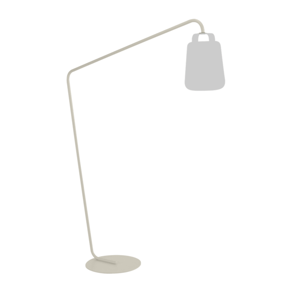 BALAD PIED DEPORTE AVEC LAMPE GRIS ARGILE