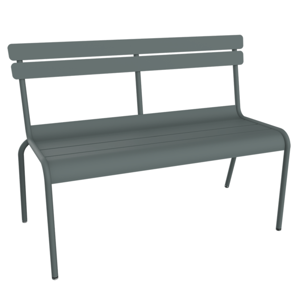 LUXEMBOURG BANC A DOSSIER 2 3 PLACES GRIS ORAGE SKU 411526